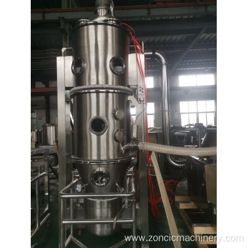 fluidized bed particle boiling food vertical dryer